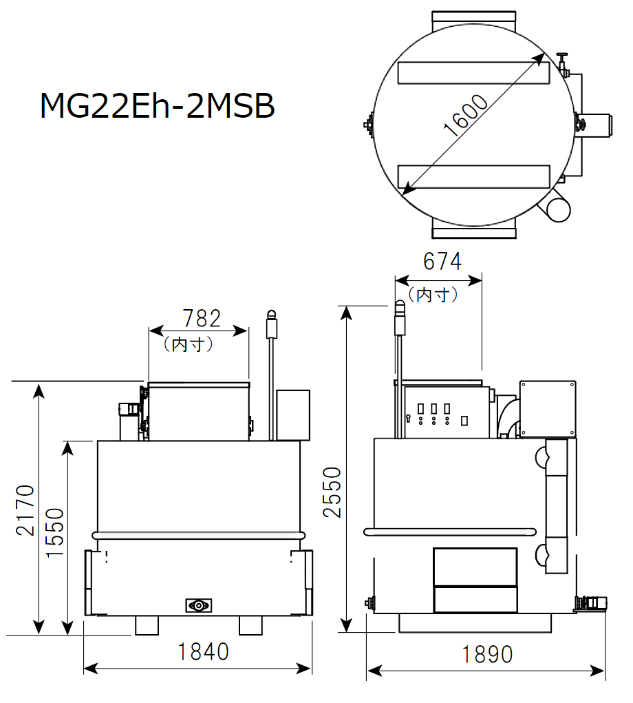 磁気熱分解装置 5㎥ MG22Eh-5MSB