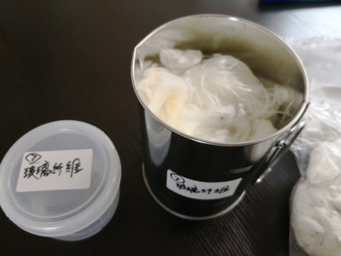 ガラス繊維　熱分解テスト