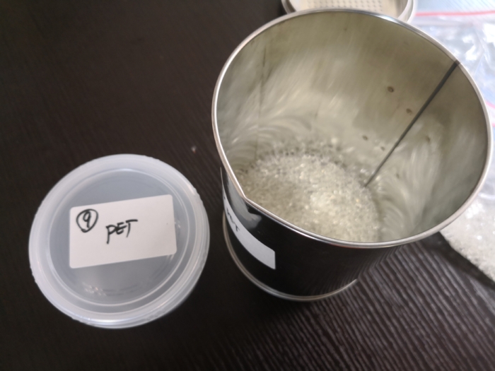 PET　原料テスト　熱分解テスト