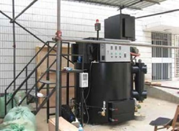 磁気熱分解炉の病院敷地内への設置