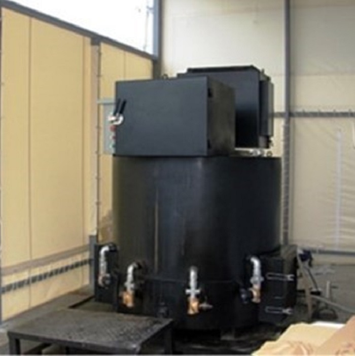 磁気熱分解炉のリサイクル施設設置例